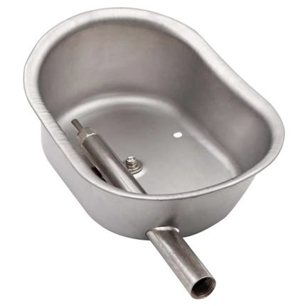 oval stainless steel pig drinking water bowl